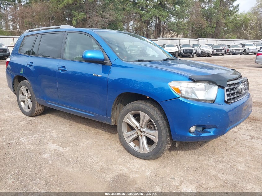 2008 Toyota Highlander VIN JTEDS43A282047887 IAAI salvage auction — LEFT FRONT, Original (Texas), sold $2,675 on 2026-07-16 (photo 1)