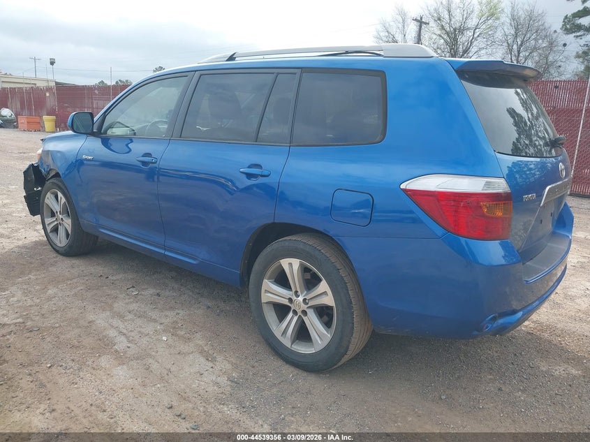 2008 Toyota Highlander VIN JTEDS43A282047887 IAAI salvage auction — LEFT FRONT, Original (Texas), sold $2,675 on 2026-07-16 (photo 3)