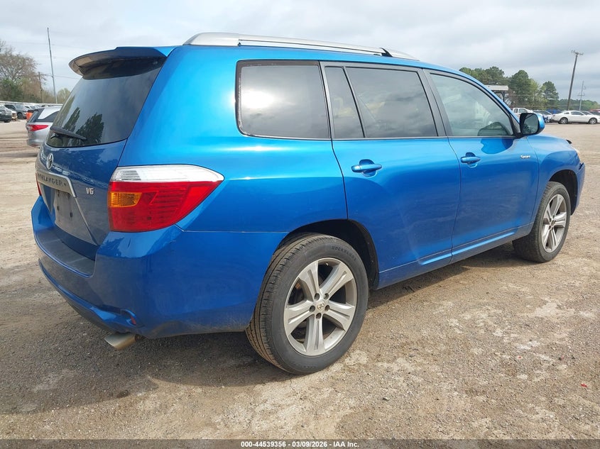2008 Toyota Highlander VIN JTEDS43A282047887 IAAI salvage auction — LEFT FRONT, Original (Texas), sold $2,675 on 2026-07-16 (photo 4)