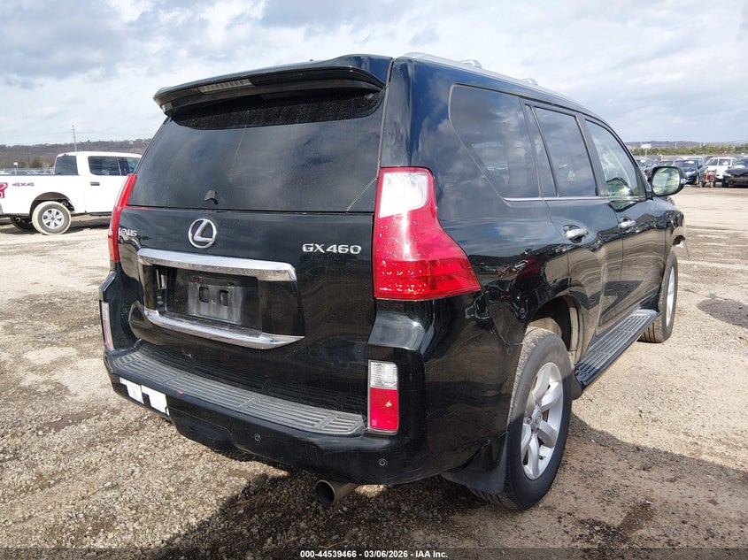2010 Lexus Gx 460 VIN JTJBM7FX6A5012262 IAAI salvage auction — FRONT & REAR, Clear (Oklahoma), sold $6,300 on 2026-07-21 (photo 4)