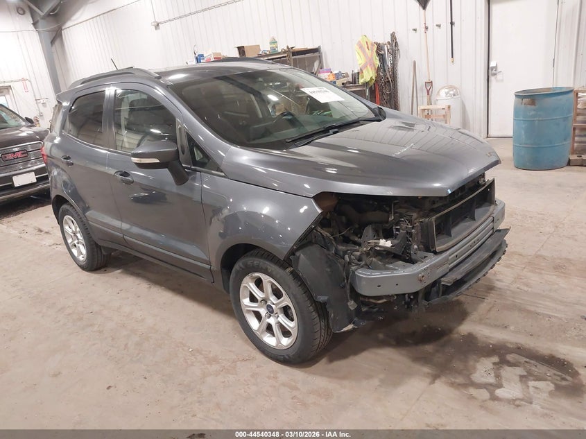 2018 Ford Ecosport VIN MAJ3P1TE8JC195342 IAAI salvage auction — FRONT END, Regular (South Dakota), sold $1,525 on 2026-07-07 (photo 1)