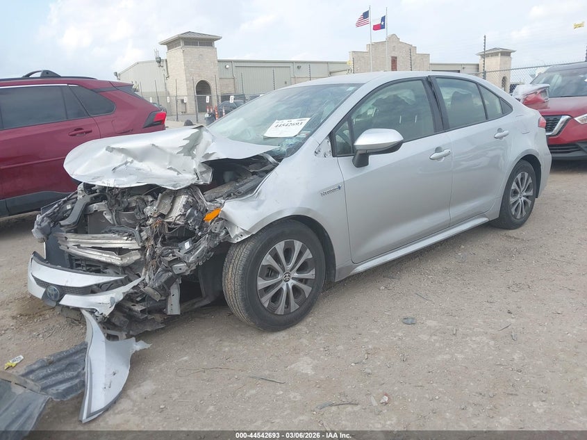 2021 Toyota Corolla VIN JTDEAMDE0MJ030163 IAAI salvage auction — FRONT END, Salvage (Texas), sold $2,575 on 2026-07-29 (photo 2)