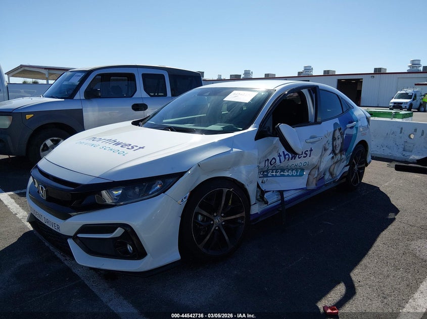 2021 Honda Civic VIN SHHFK7H42MU219617 IAAI salvage auction — LEFT SIDE, Salvage Title, sold $5,200 on 2026-07-10 (photo 2)