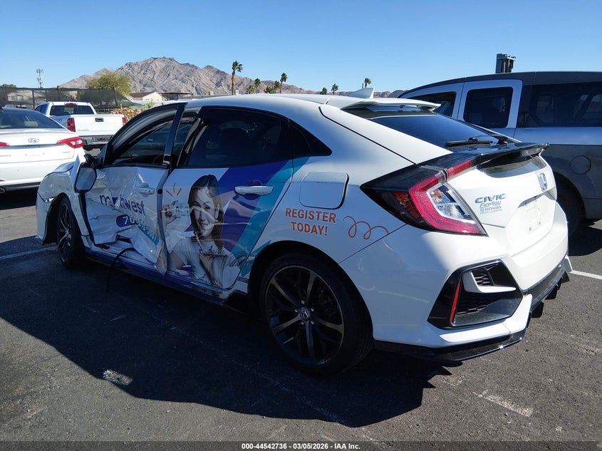 2021 Honda Civic VIN SHHFK7H42MU219617 IAAI salvage auction — LEFT SIDE, Salvage Title, sold $5,200 on 2026-07-10 (photo 3)