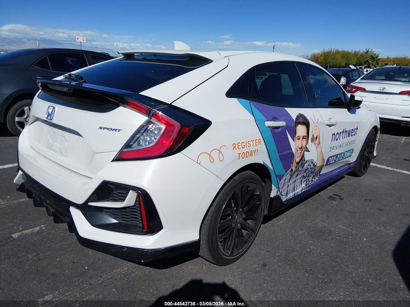 2021 Honda Civic VIN SHHFK7H42MU219617 IAAI salvage auction — LEFT SIDE, Salvage Title, sold $5,200 on 2026-07-10 (photo 4)