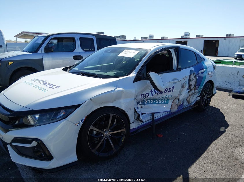 2021 Honda Civic VIN SHHFK7H42MU219617 IAAI salvage auction — LEFT SIDE, Salvage Title, sold $5,200 on 2026-07-10 (photo 6)