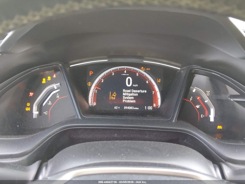 2021 Honda Civic VIN SHHFK7H42MU219617 IAAI salvage auction — LEFT SIDE, Salvage Title, sold $5,200 on 2026-07-10 (photo 7)