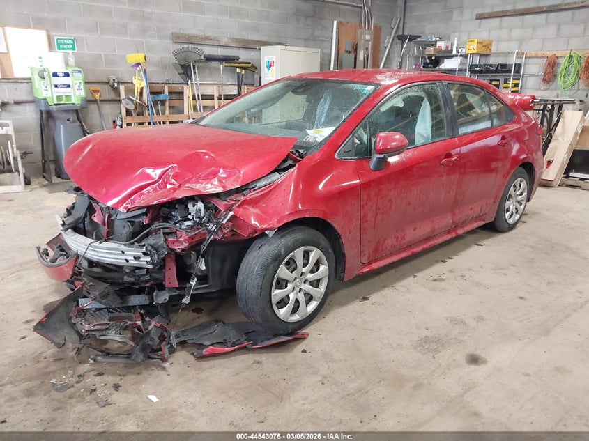 2021 Toyota Corolla VIN JTDEPMAE0MJ164626 IAAI salvage auction — FRONT END, Salvage Title, sold $3,075 on 2026-07-08 (photo 2)
