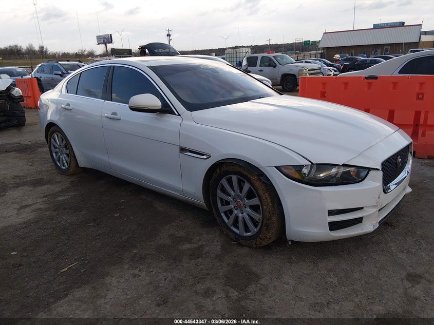 2019 Jaguar Xe VIN SAJAR4FX9KCP47542 IAAI salvage auction — LEFT SIDE, Clear (Oklahoma), sold $2,200 on 2026-07-15 (photo 1)