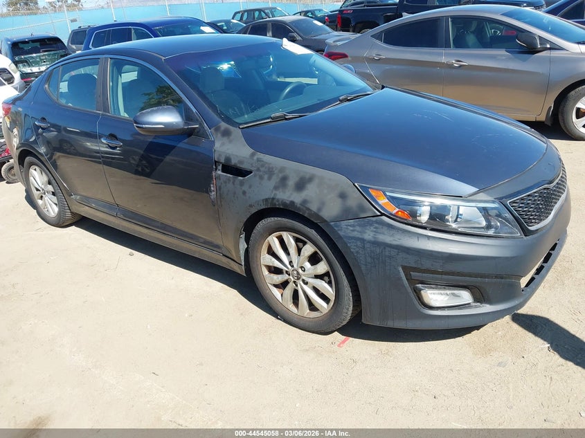 2015 Kia Optima VIN KNAGM4A79F5616634 IAAI salvage auction — FRONT END, Salvage (California), sold $975 on 2026-07-15 (photo 1)