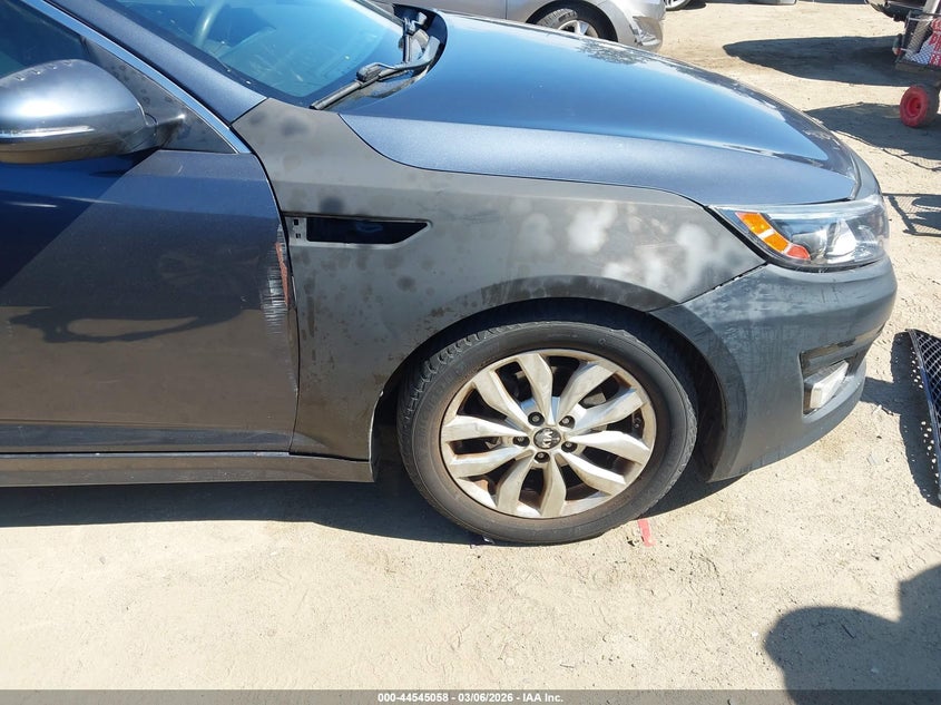 2015 Kia Optima VIN KNAGM4A79F5616634 IAAI salvage auction — FRONT END, Salvage (California), sold $975 on 2026-07-15 (photo 6)