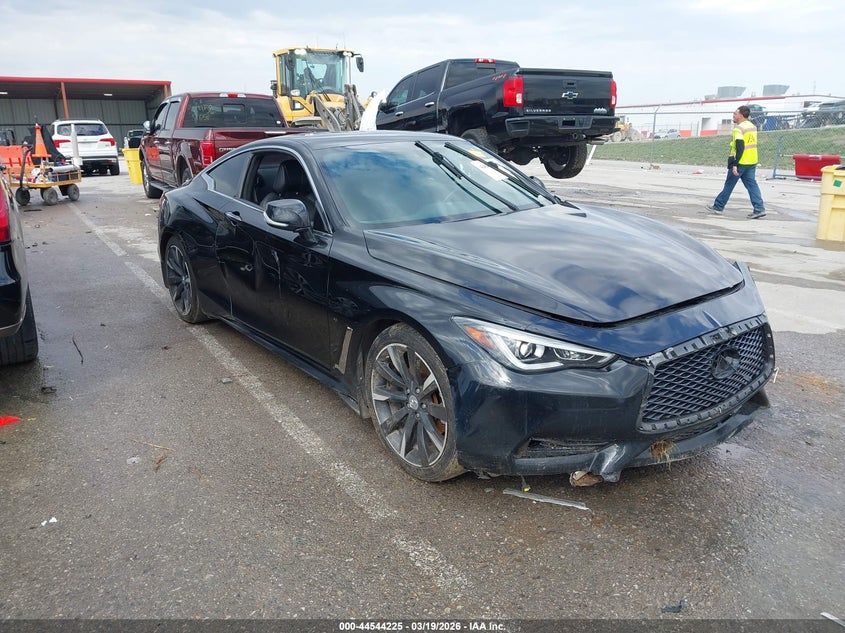 2017 Infiniti Q60 VIN JN1EV7EK2HM363496 IAAI salvage auction — LEFT SIDE, Salvage Title, sold $3,650 on 2026-07-14 (photo 1)