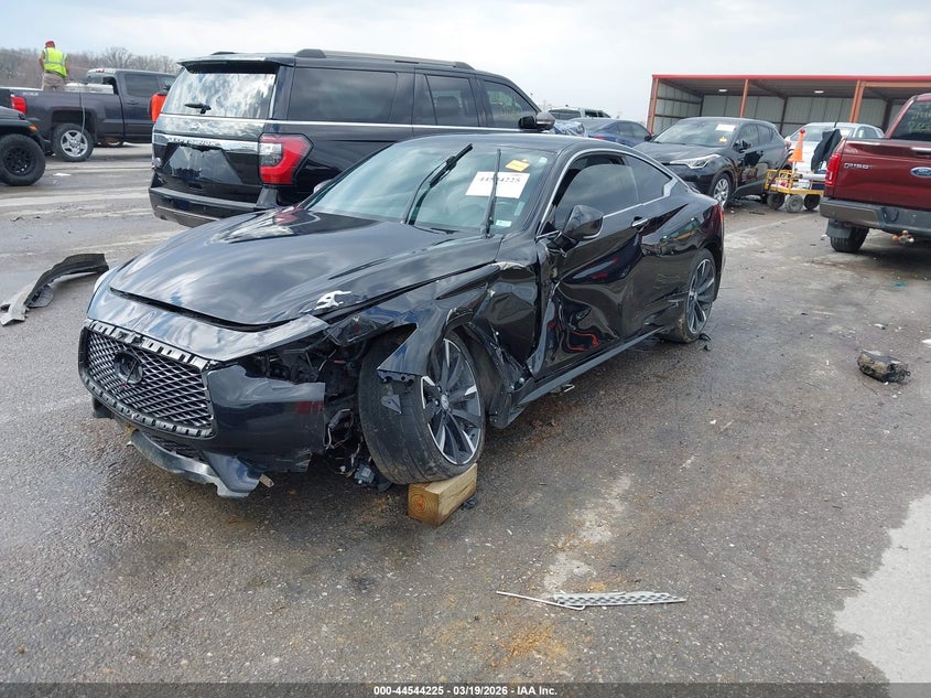 2017 Infiniti Q60 VIN JN1EV7EK2HM363496 IAAI salvage auction — LEFT SIDE, Salvage Title, sold $3,650 on 2026-07-14 (photo 2)