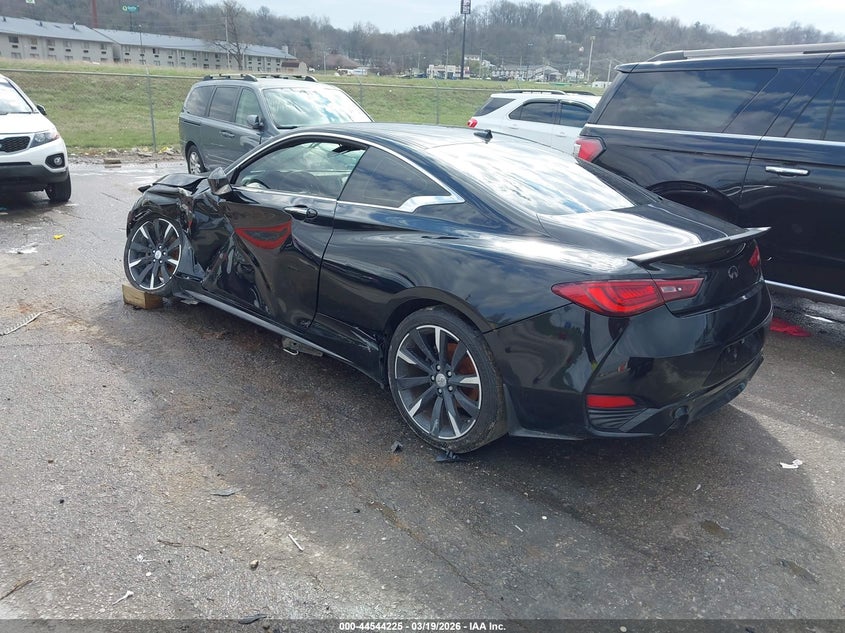 2017 Infiniti Q60 VIN JN1EV7EK2HM363496 IAAI salvage auction — LEFT SIDE, Salvage Title, sold $3,650 on 2026-07-14 (photo 3)