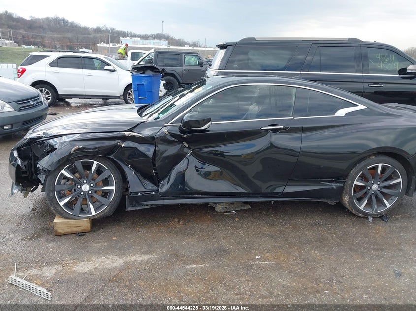 2017 Infiniti Q60 VIN JN1EV7EK2HM363496 IAAI salvage auction — LEFT SIDE, Salvage Title, sold $3,650 on 2026-07-14 (photo 6)