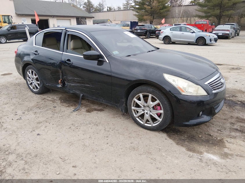 2011 Infiniti G VIN JN1CV6AR1BM351836 IAAI salvage auction — LEFT SIDE, Salvage (Idaho), sold $275 on 2026-07-08 (photo 1)