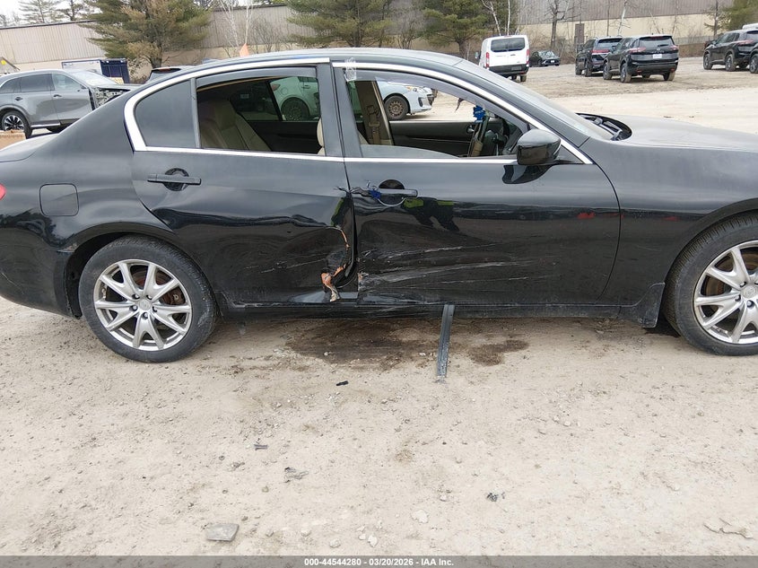 2011 Infiniti G VIN JN1CV6AR1BM351836 IAAI salvage auction — LEFT SIDE, Salvage (Idaho), sold $275 on 2026-07-08 (photo 6)