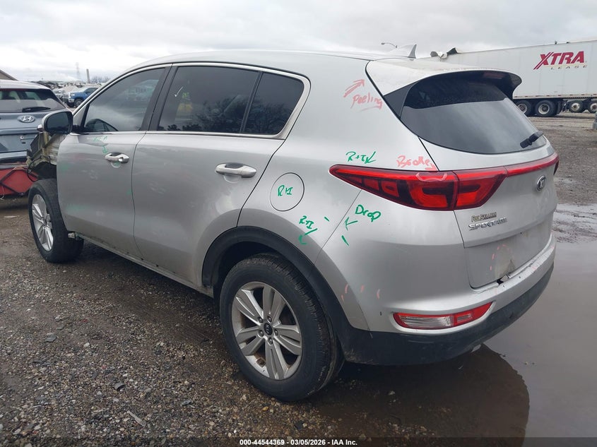 2019 Kia Sportage VIN KNDPMCAC6K7628040 IAAI salvage auction — FRONT & REAR, Salvage (Indiana), sold $2,650 on 2026-07-08 (photo 3)