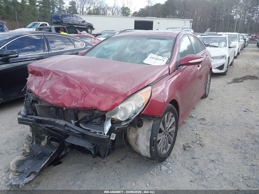 2014 Hyundai Sonata VIN 5NPEC4AB1EH943724 IAAI salvage auction — FRONT END, Salvage Title, sold $575 on 2026-07-14 (photo 2)
