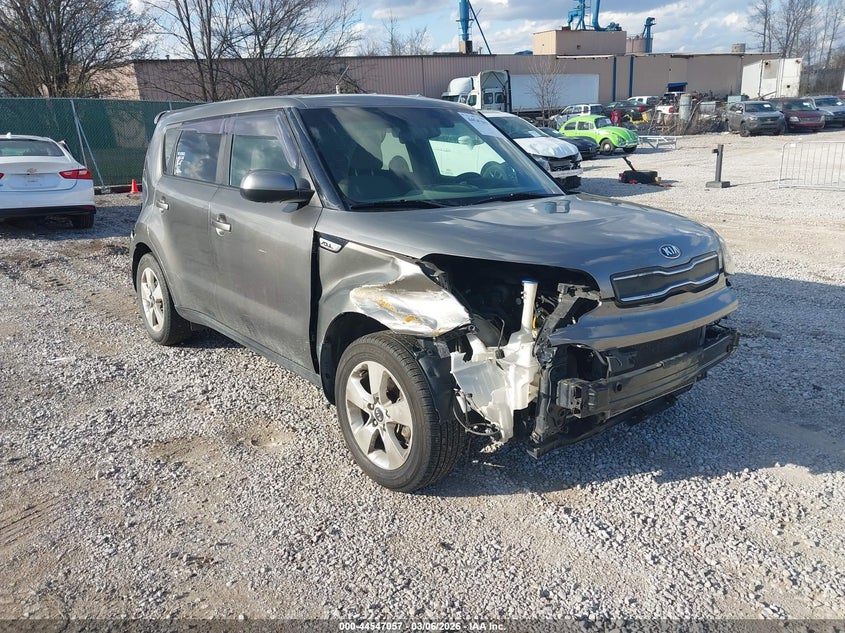 2019 Kia Soul VIN KNDJN2A28K7671363 IAAI salvage auction — FRONT & REAR, Salvage (Kentucky), sold $575 on 2026-07-15 (photo 1)