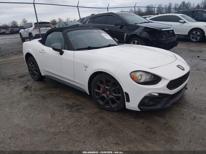 2018 Fiat 124 spider VIN JC1NFAEK5J0134084 IAAI salvage auction — SUSPENSION, Salvage Title, sold $6,600 on 2026-07-10 (photo 1)