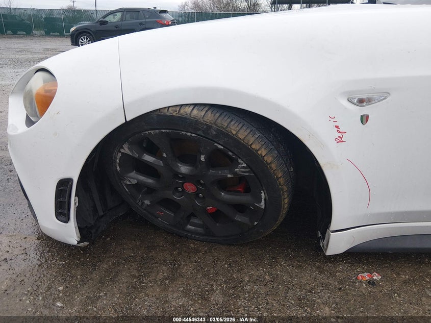 2018 Fiat 124 spider VIN JC1NFAEK5J0134084 IAAI salvage auction — SUSPENSION, Salvage Title, sold $6,600 on 2026-07-10 (photo 6)