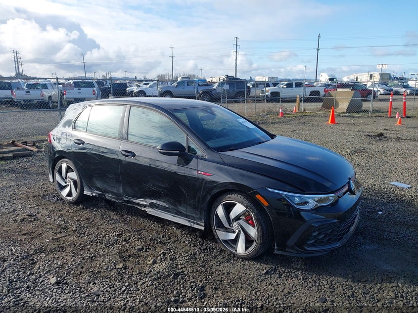 2024 Volkswagen Golf gti VIN WVWGA7CD7RW221706 IAAI salvage auction — RIGHT SIDE, Salvage Title, sold $9,400 on 2026-07-27 (photo 1)