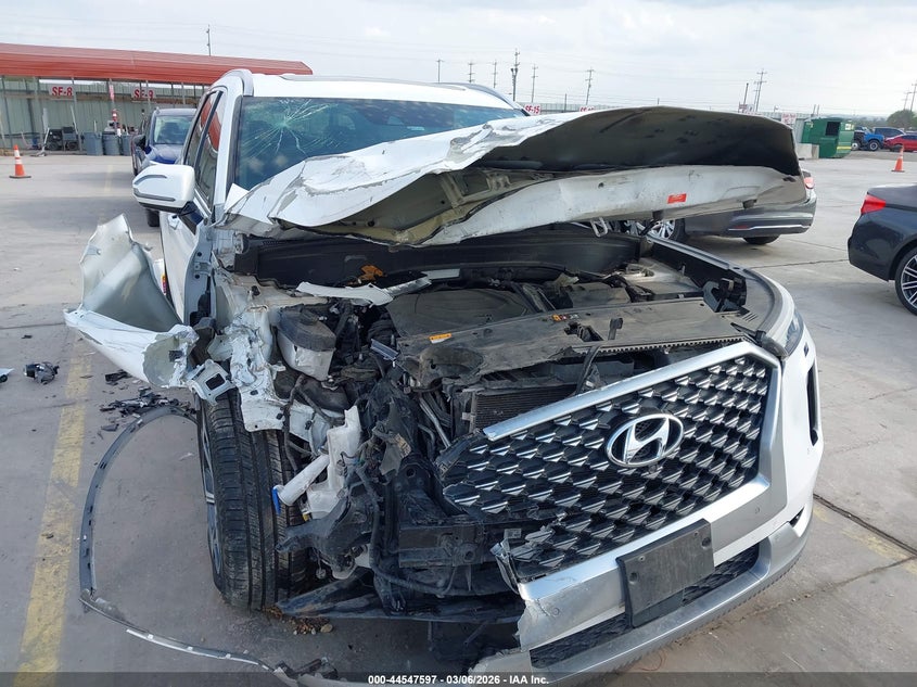 2021 Hyundai Palisade VIN KM8R74HE2MU268570 IAAI salvage auction — FRONT END, Salvage Title, sold $2,000 on 2026-07-29 (photo 6)