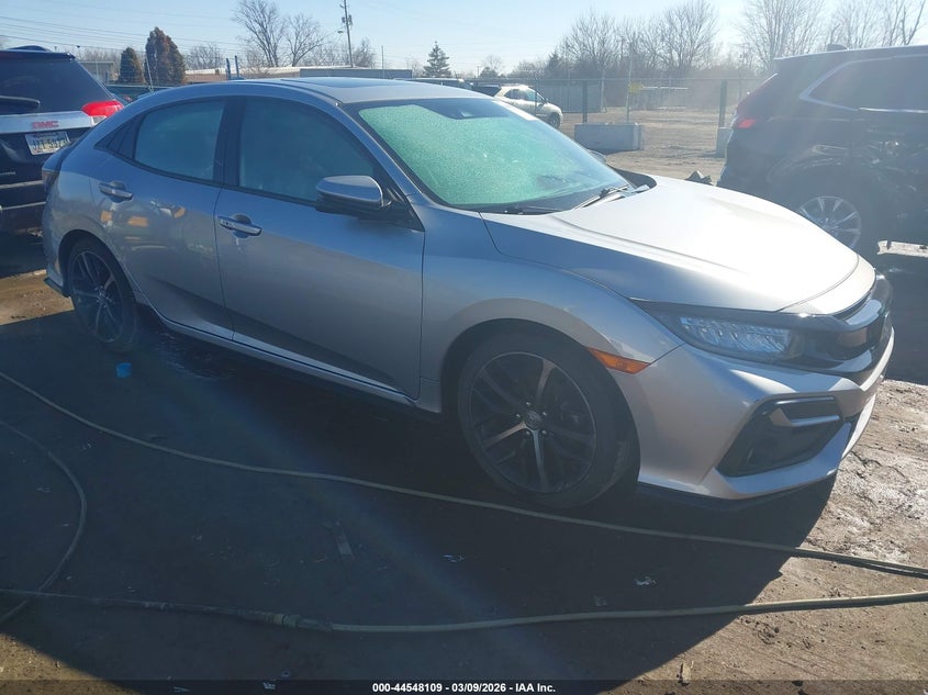 2021 Honda Civic VIN SHHFK7H90MU219045 IAAI salvage auction — WATER/FLOOD, Salvage (Ohio), sold $9,300 on 2026-07-08 (photo 1)