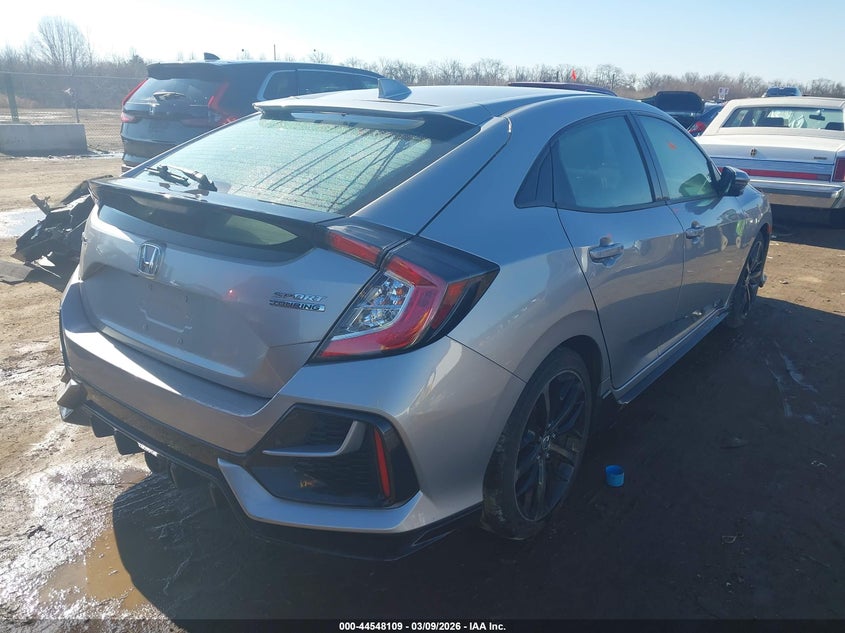 2021 Honda Civic VIN SHHFK7H90MU219045 IAAI salvage auction — WATER/FLOOD, Salvage (Ohio), sold $9,300 on 2026-07-08 (photo 4)