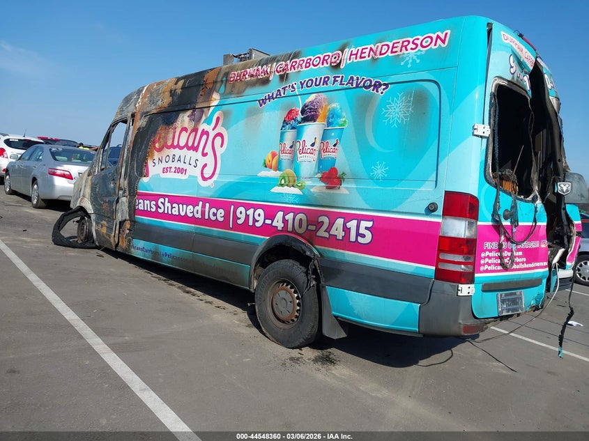 2007 Dodge Sprinter VIN WD0PE845975224344 IAAI salvage auction — TOTAL BURN, Junk Receipt (North Carolina), sold $25 on 2026-07-22 (photo 3)