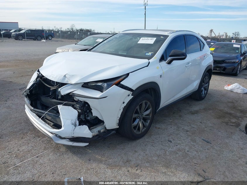 2017 Lexus Nx VIN JTJYARBZ8H2081925 IAAI salvage auction — FRONT END, Original (Texas), sold $7,000 on 2026-07-28 (photo 2)