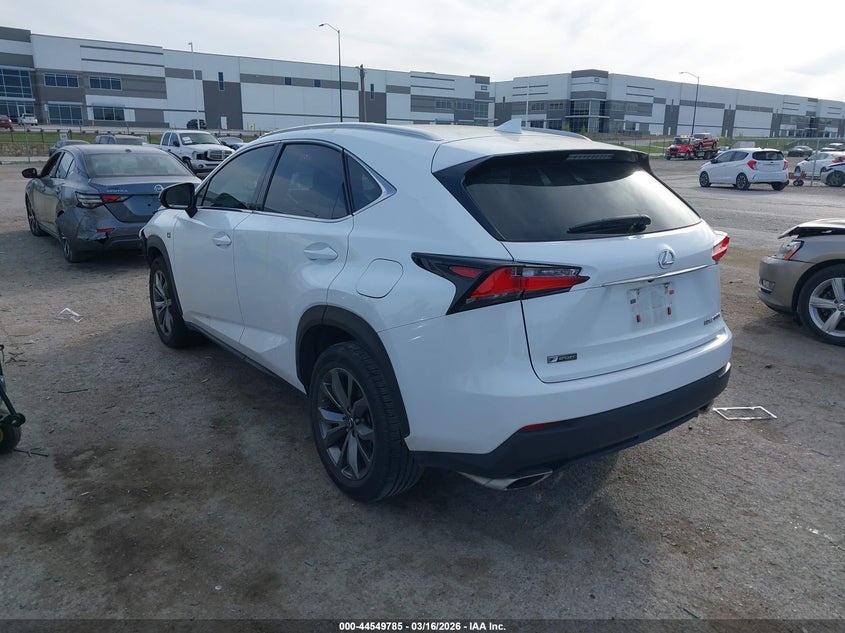 2017 Lexus Nx VIN JTJYARBZ8H2081925 IAAI salvage auction — FRONT END, Original (Texas), sold $7,000 on 2026-07-28 (photo 3)
