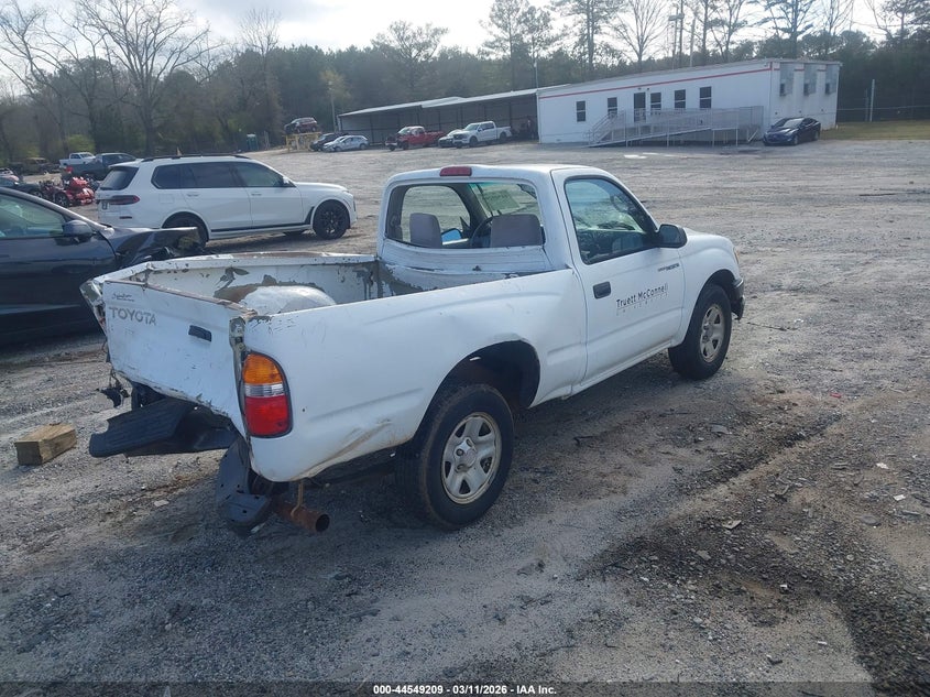 2001 Toyota Tacoma VIN 5TENL42N91Z722548 IAAI salvage auction — REAR END, Salvage (Georgia), sold $1,800 on 2026-07-31 (photo 4)