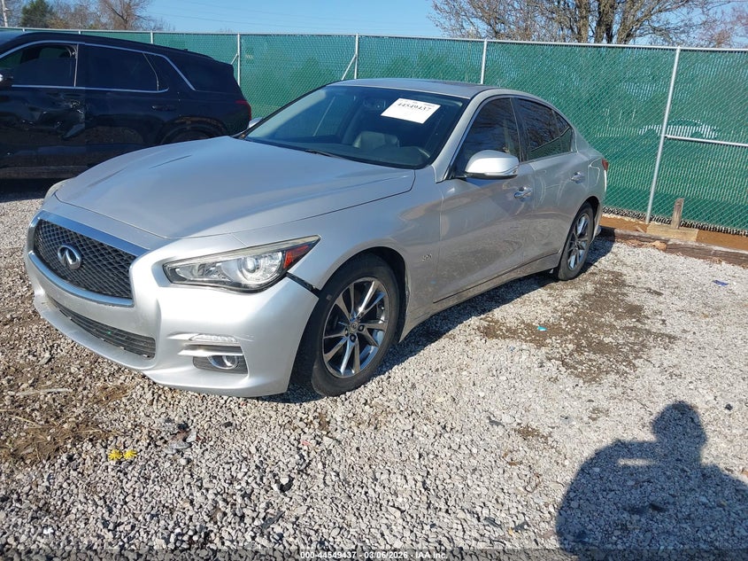 2017 Infiniti Q50 VIN JN1EV7AP3HM742881 IAAI salvage auction — FRONT END, Salvage (Kentucky), sold $2,400 on 2026-07-15 (photo 2)
