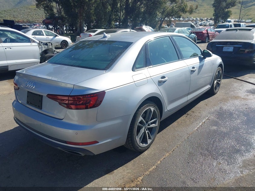 2019 Audi A4 VIN WAUGMAF41KA112836 IAAI salvage auction — LEFT FRONT, Salvage (California), sold $5,800 on 2026-07-28 (photo 4)