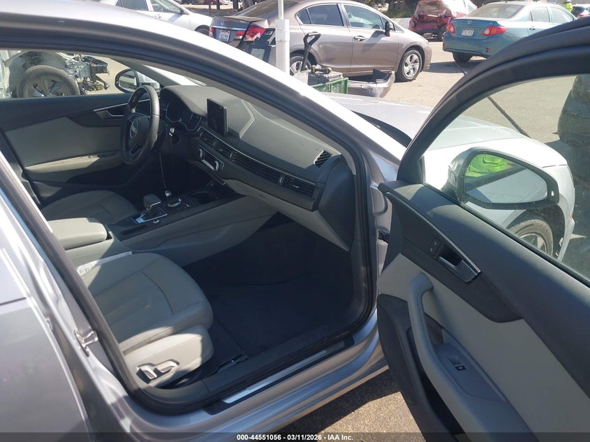 2019 Audi A4 VIN WAUGMAF41KA112836 IAAI salvage auction — LEFT FRONT, Salvage (California), sold $5,800 on 2026-07-28 (photo 5)
