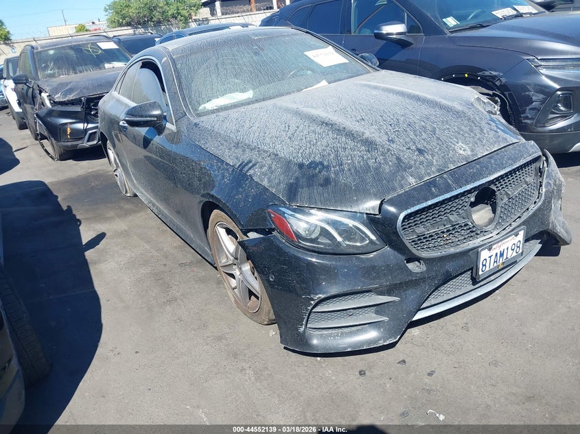 2018 Mercedes-benz E-klasse VIN WDD1J6FB2JF034667 IAAI salvage auction — LEFT FRONT, Salvage Title, sold $5,100 on 2026-07-24 (photo 1)
