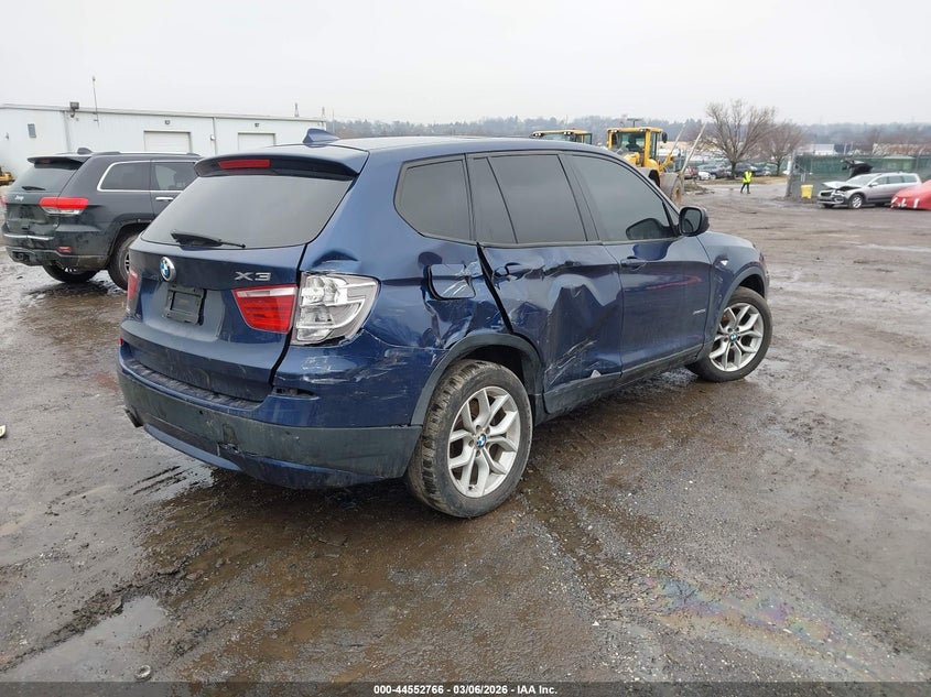 2014 BMW X3 VIN 5UXWX7C55EL984305 IAAI salvage auction — REAR END, Salvage (Pennsylvania), sold $550 on 2026-07-24 (photo 4)