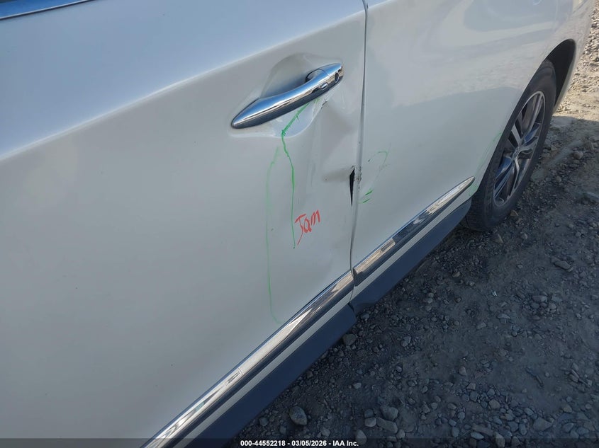 2016 Infiniti Qx60 VIN 5N1AL0MNXGC525489 IAAI salvage auction — LEFT SIDE, Salvage (Georgia), sold $2,050 on 2026-07-23 (photo 6)