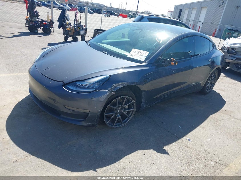 2019 Tesla Model 3 VIN 5YJ3E1EA7KF322760 IAAI salvage auction — LEFT FRONT, Salvage Title, sold $4,925 on 2026-07-23 (photo 2)