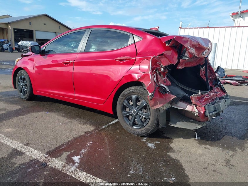 2016 Hyundai Elantra VIN KMHDH4AE6GU542259 IAAI salvage auction — REAR END, Salvage (Oregon), sold $25 on 2026-07-21 (photo 3)