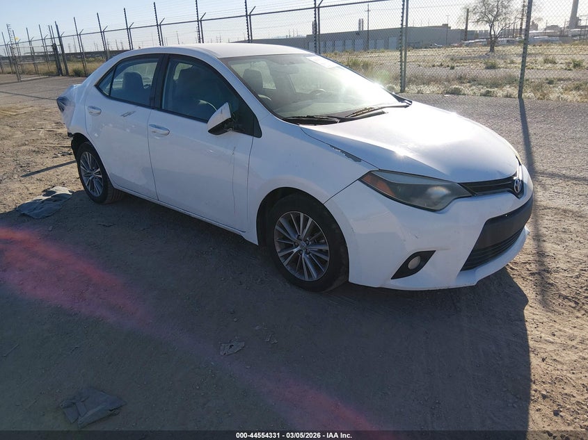 2014 Toyota Corolla VIN 5YFBURHE8EP008250 IAAI salvage auction — REAR END, Salvage Title, sold $2,650 on 2026-07-16 (photo 1)