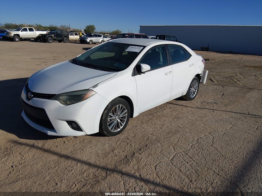 2014 Toyota Corolla VIN 5YFBURHE8EP008250 IAAI salvage auction — REAR END, Salvage Title, sold $2,650 on 2026-07-16 (photo 2)