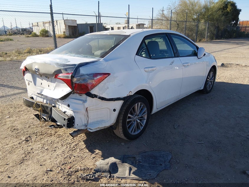 2014 Toyota Corolla VIN 5YFBURHE8EP008250 IAAI salvage auction — REAR END, Salvage Title, sold $2,650 on 2026-07-16 (photo 4)