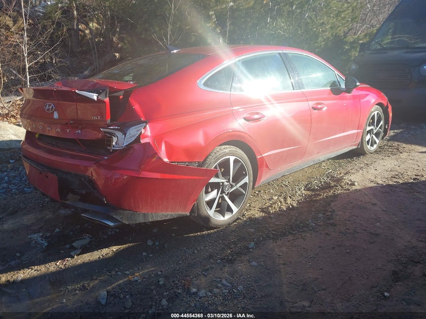 2021 Hyundai Sonata VIN 5NPEJ4J22MH062843 IAAI salvage auction — REAR END, Salvage (Idaho), sold $675 on 2026-07-28 (photo 4)