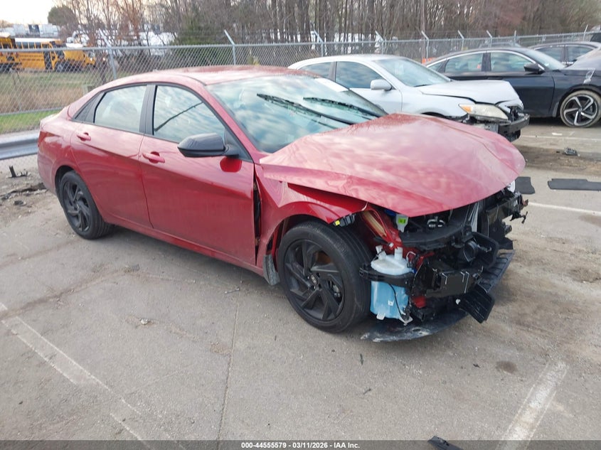 2026 Hyundai Elantra VIN KMHLM4DG1TU103730 IAAI salvage auction — FRONT END, Salvage Title, sold $3,775 on 2026-07-16 (photo 1)