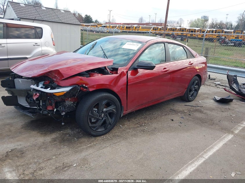 2026 Hyundai Elantra VIN KMHLM4DG1TU103730 IAAI salvage auction — FRONT END, Salvage Title, sold $3,775 on 2026-07-16 (photo 2)