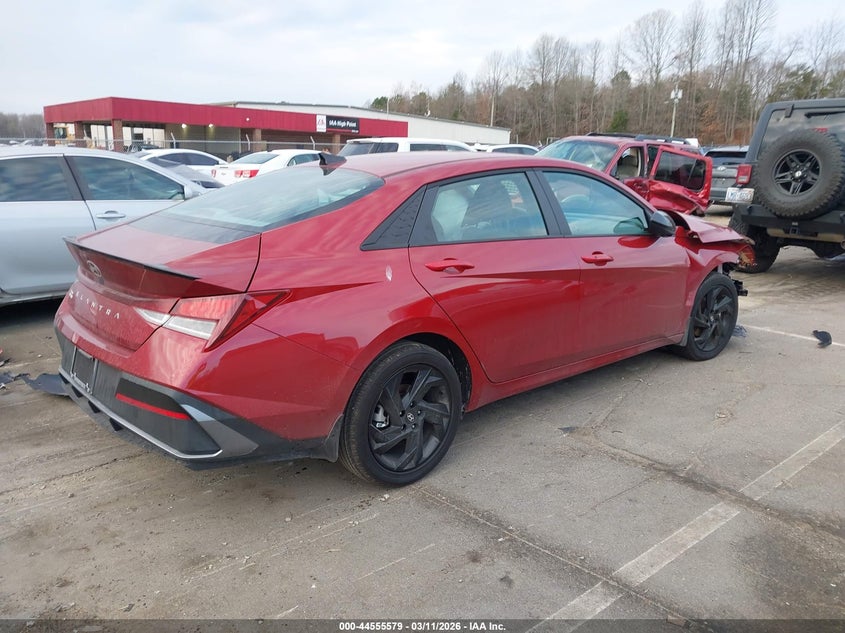 2026 Hyundai Elantra VIN KMHLM4DG1TU103730 IAAI salvage auction — FRONT END, Salvage Title, sold $3,775 on 2026-07-16 (photo 4)