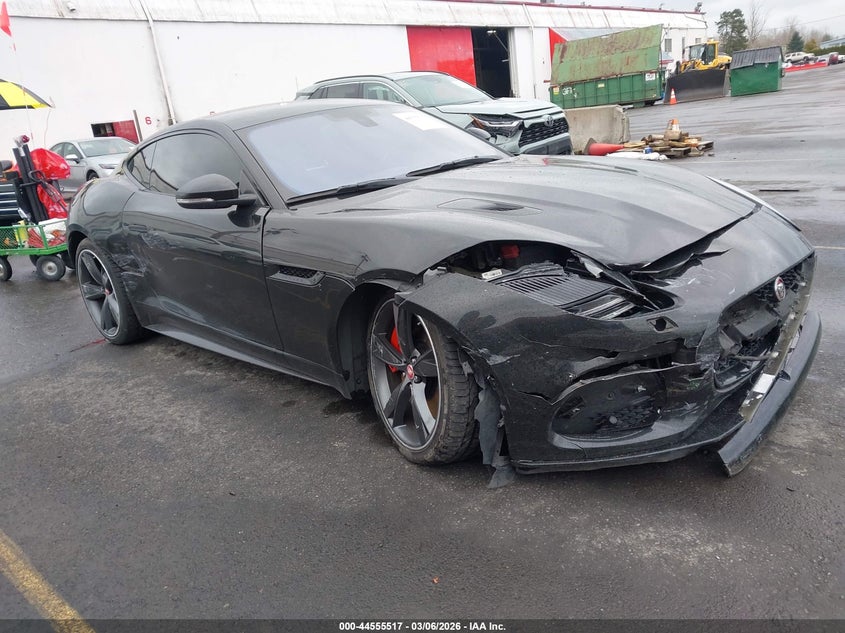 2018 Jaguar F-type VIN SAJD51EE1JCK48594 IAAI salvage auction — FRONT END, Salvage Title, sold $16,850 on 2026-07-20 (photo 1)